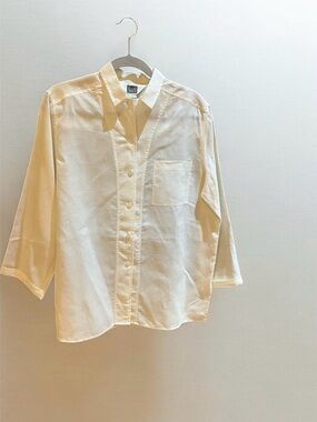 Women’s 100% Linen Button Down Top Large